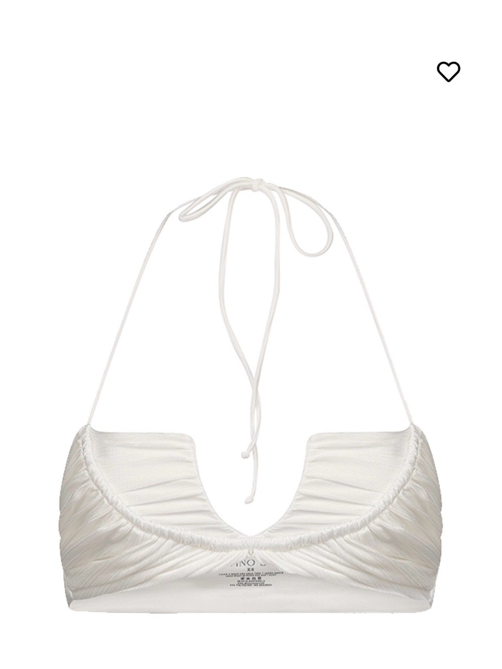 NWT- Divino Seas AILIN Pearly White Top